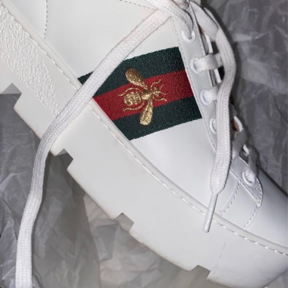 Gucci Women’s Ace Embroidered Platform Sneakers